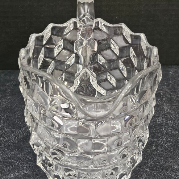 Cubist by Jeannette Glass Co . Large Clear 59 oz.Pitcher - Picture 6 of 6